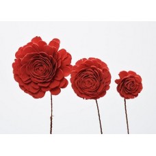 SOLA ROSE COLORS 4" (16" stem) Red-  CLOSE OUT !!!